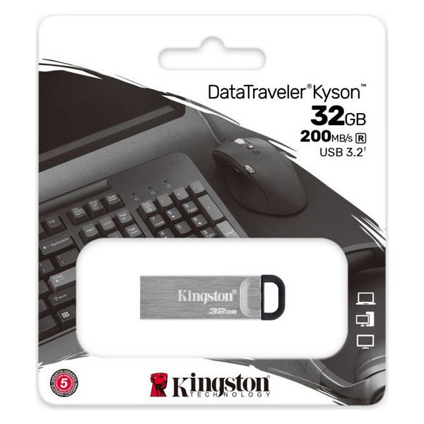 USB Pendrive Kingston DataTraveler DTKN Silberfarben