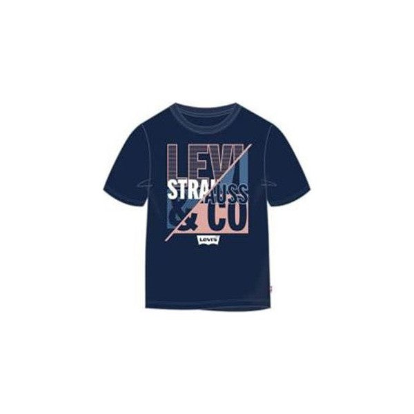 Kurzarm-T-Shirt für Kinder Levi's 9EB039-U09 Marineblau Weiß