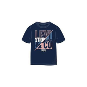 Kurzarm-T-Shirt für Kinder Levi's 9EB039-U09 Marineblau Weiß