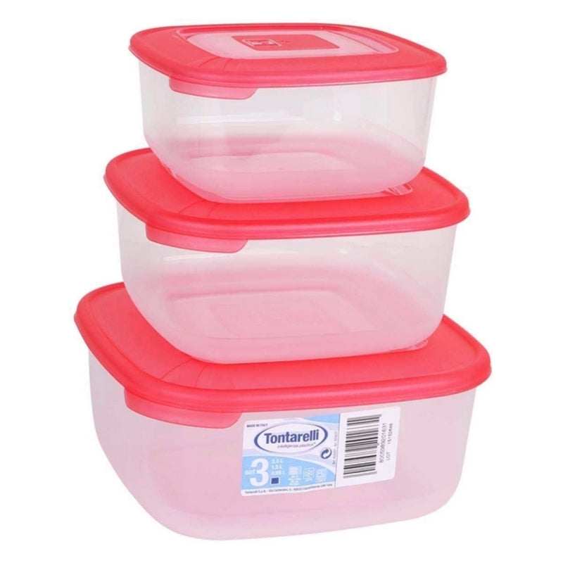 3 lunchbox set Tontarelli (1 - 1.5 - 2.5 L)