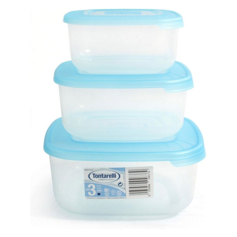 3 lunchbox set Tontarelli (1 - 1.5 - 2.5 L)