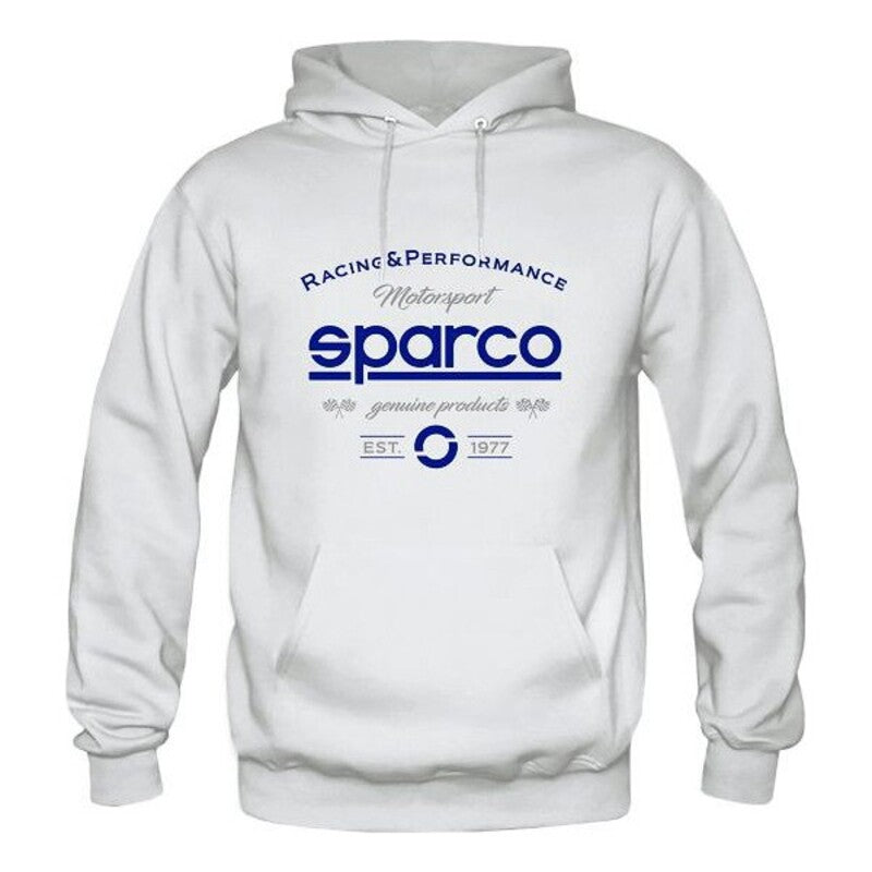 Herren Sweater mit Kapuze Sparco MOTORSPORT  Weiß (S)