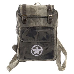 Rucksack DKD Home Decor Star Blau Polyester (30 x 12 x 40 cm)