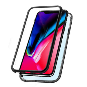 Handyhülle Iphone Xs Max KSIX Magnetic (2 pcs) Schwarz - myhappybrands.com