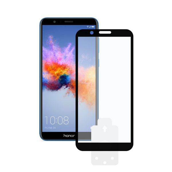 Bildschirmschutz aus Hartglas fürs Handy Honor 7x KSIX 2.5D Schwarz - myhappybrands.com