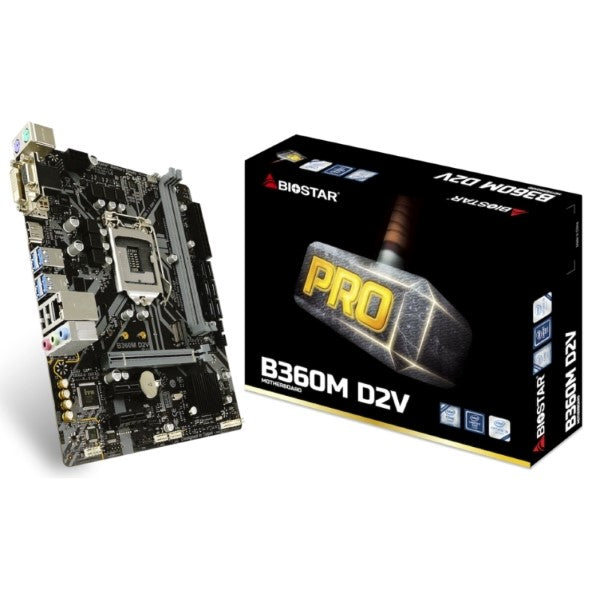 Motherboard Biostar PRO B360M D2V mATX DDR4 LGA1151